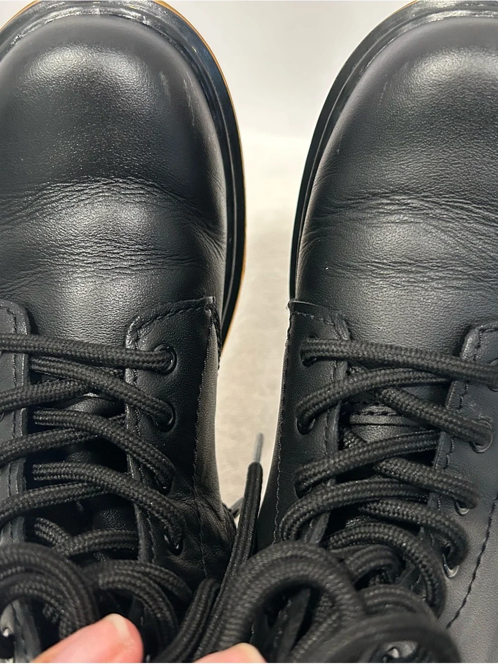 Dr. Martens 1460 J Softy T Black Leather Boots Kids US 3 EU 34